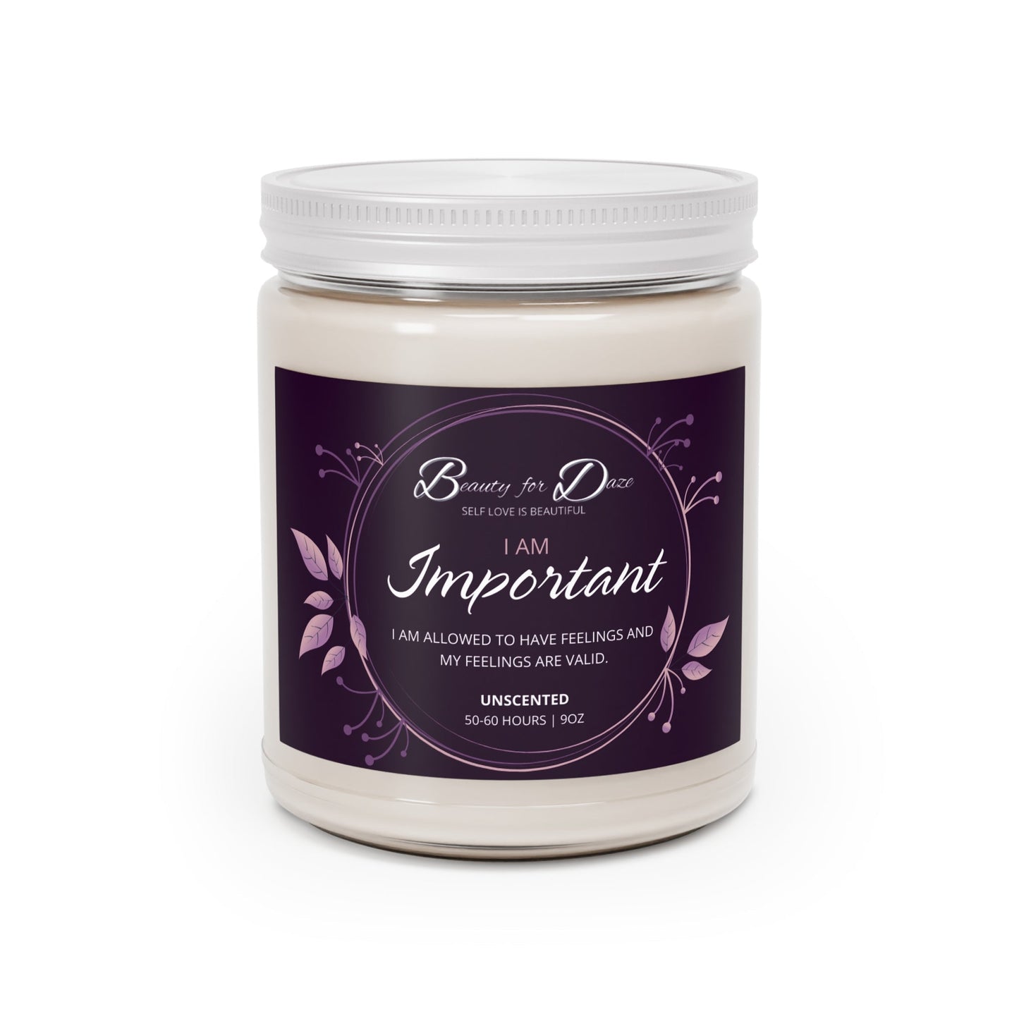 Important Self-Love Affirmation Candle