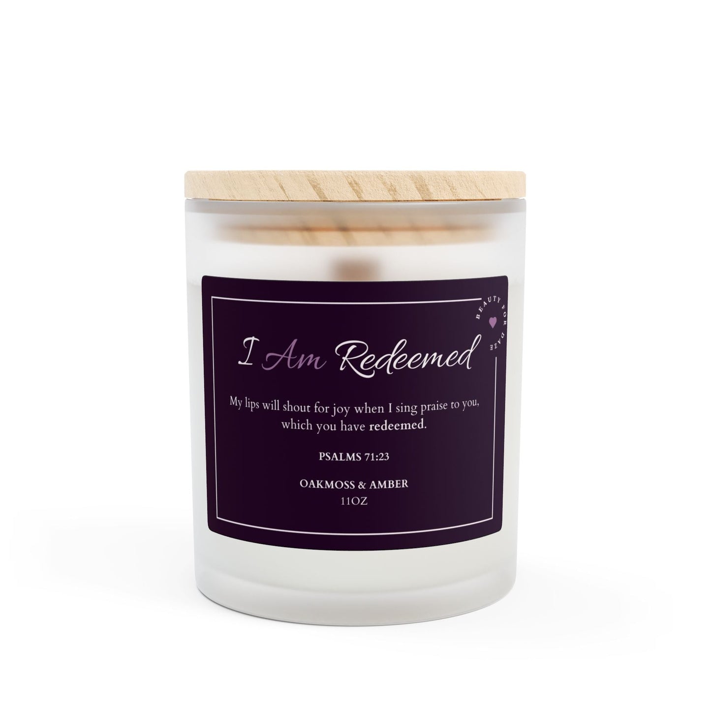 Redeemed Spiritual Affirmation Candle