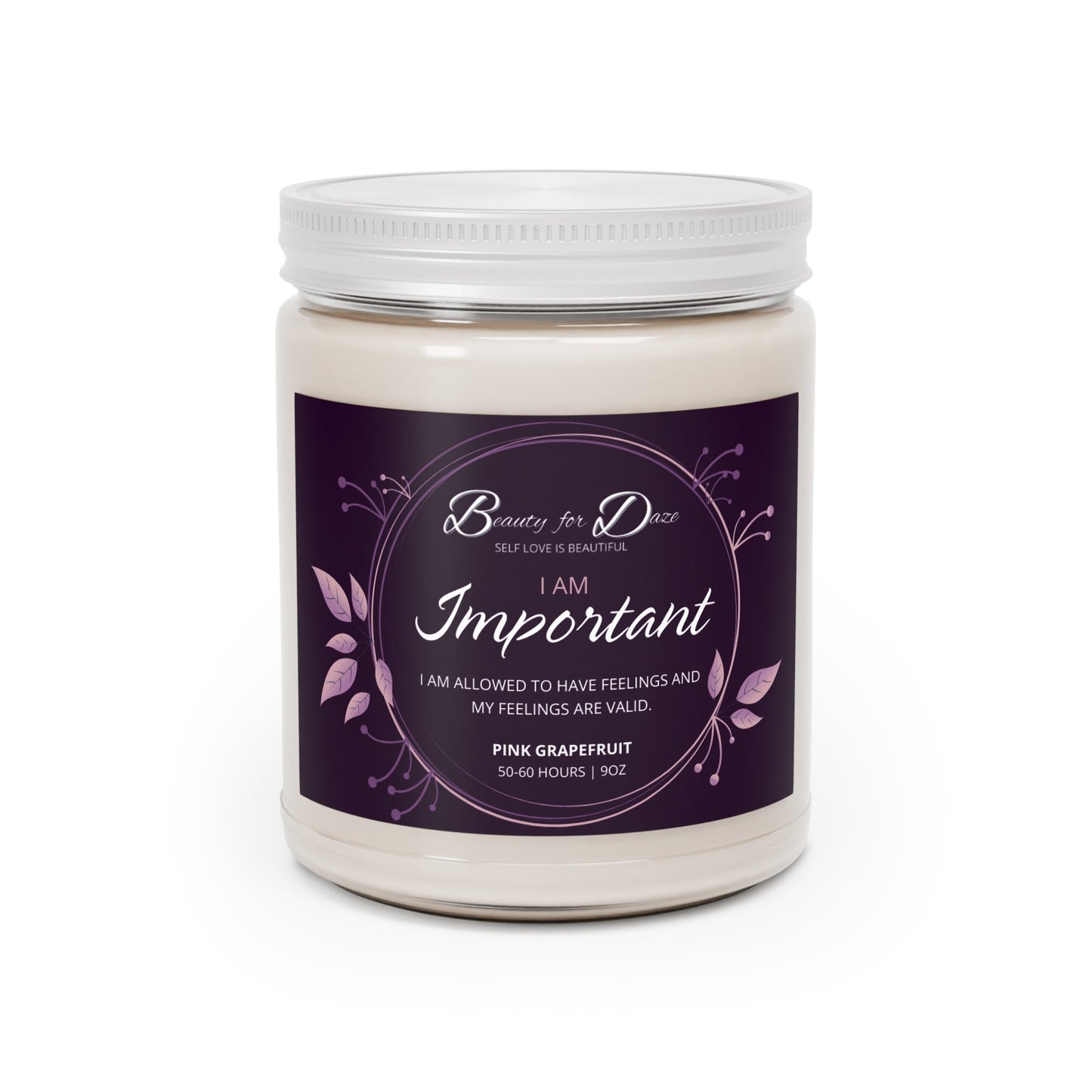 Important Self-Love Affirmation Candle