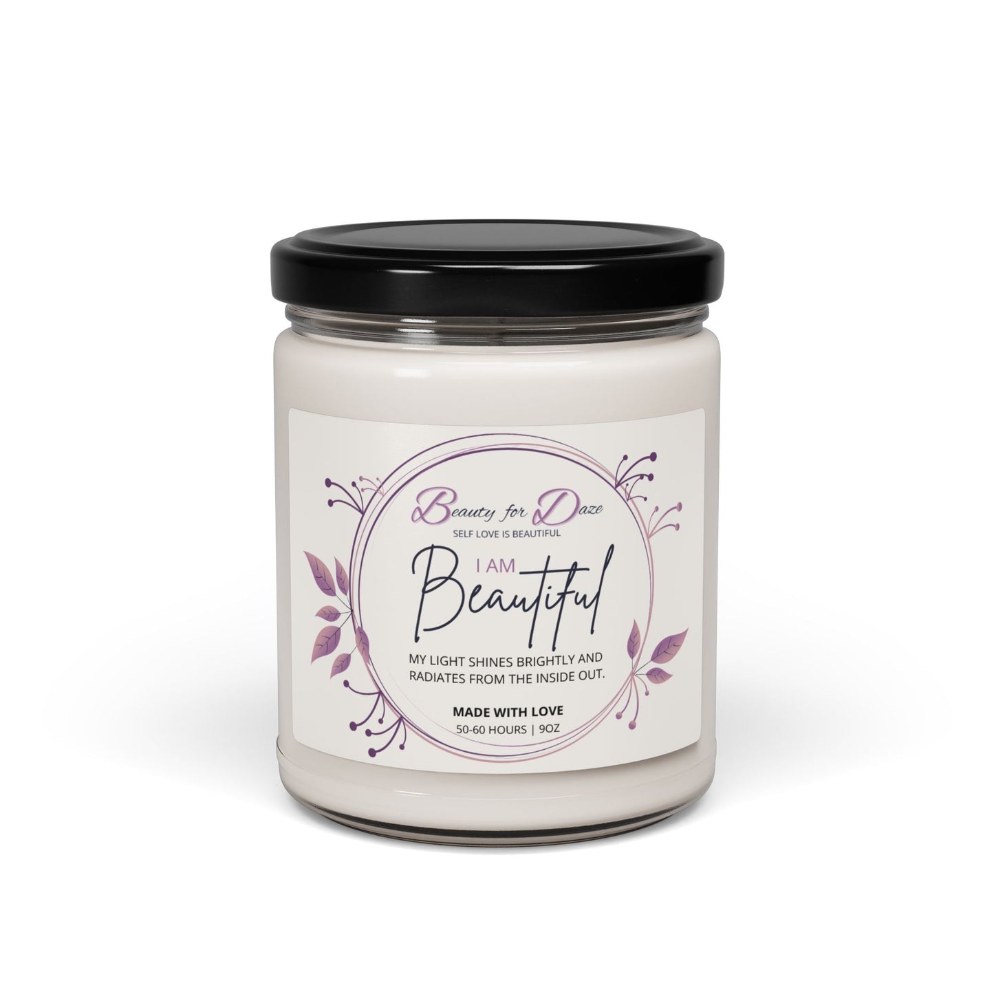 Beautiful Self-Love Affirmation Candle