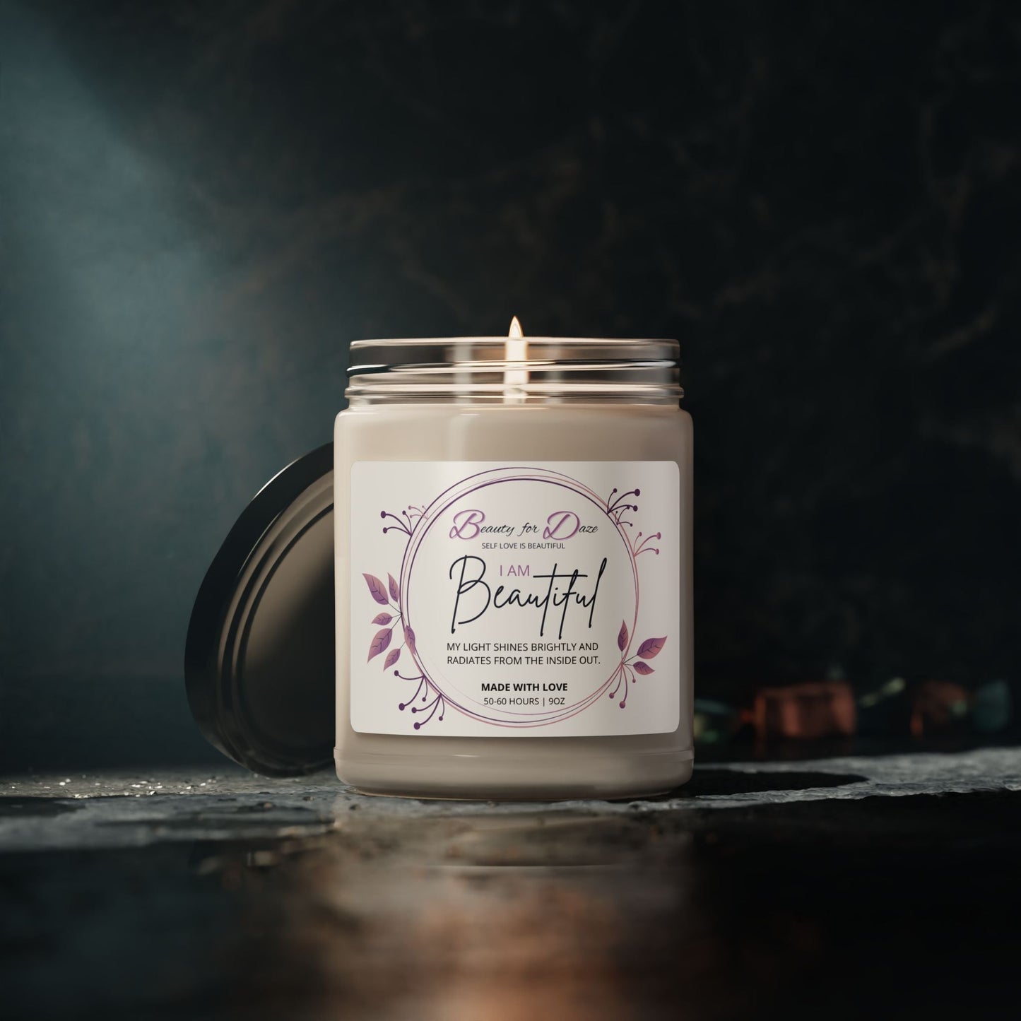 Beautiful Self-Love Affirmation Candle