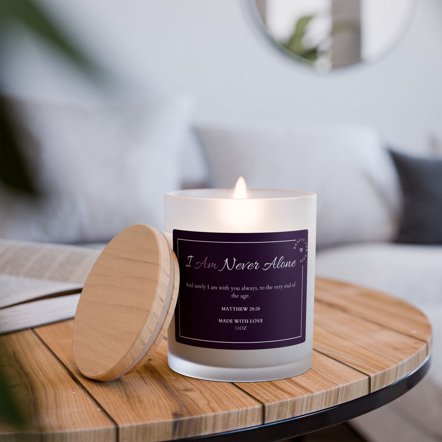 Never Alone Spiritual Affirmation Candle