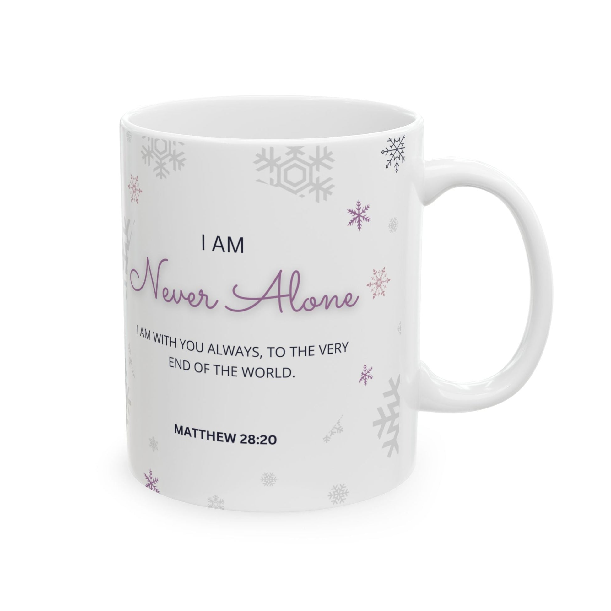 Never Alone Spiritual Affirmation Mug