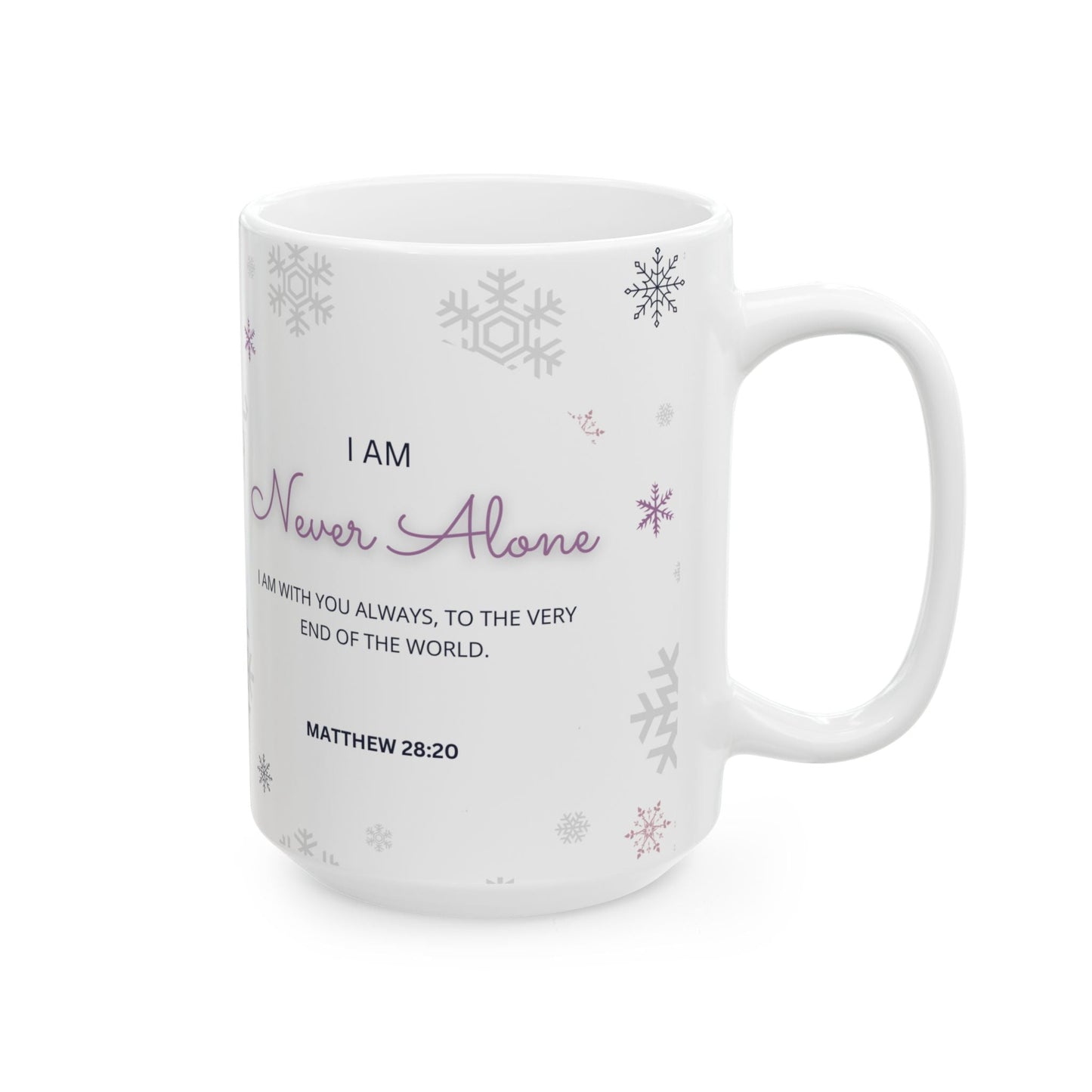 Never Alone Spiritual Affirmation Mug