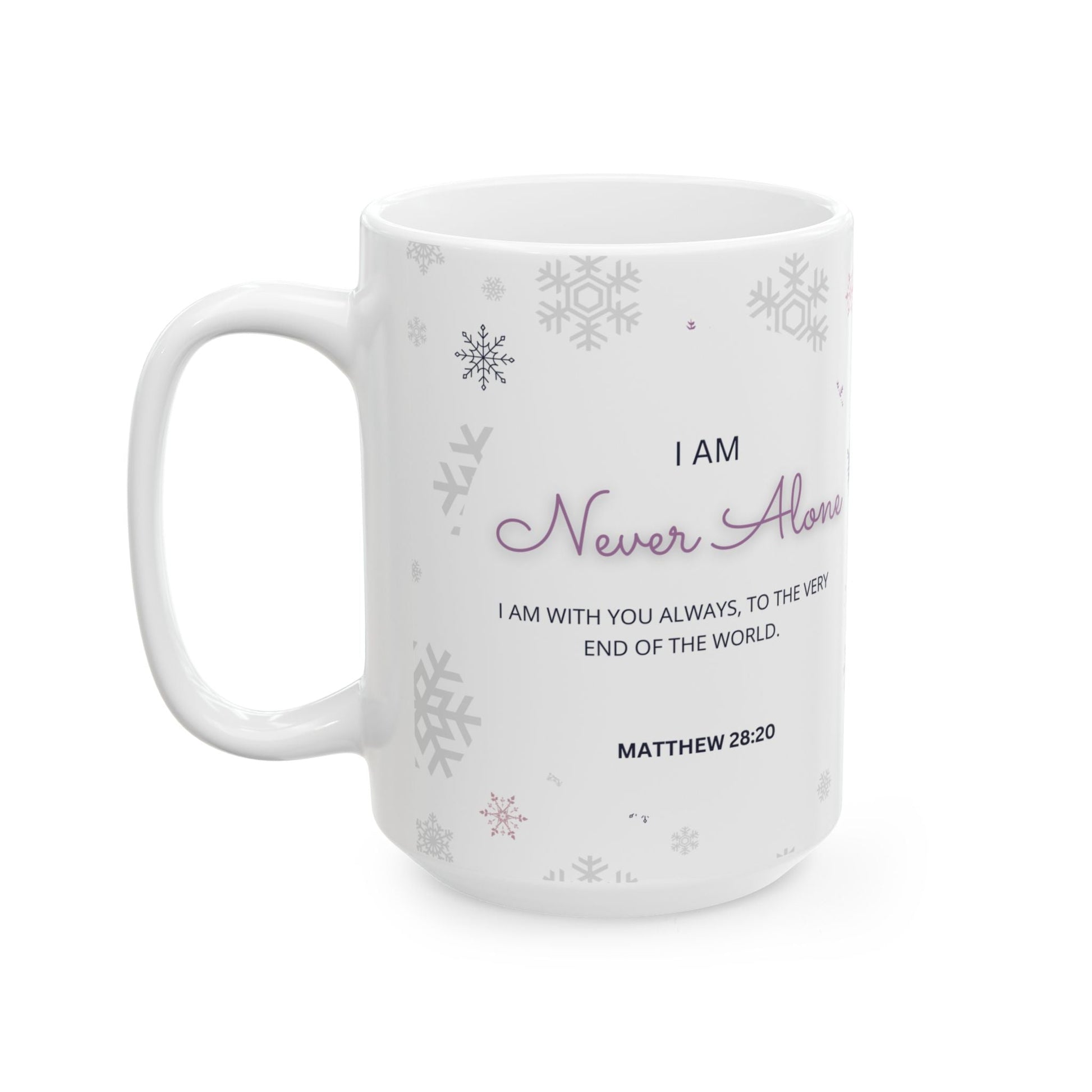 Never Alone Spiritual Affirmation Mug
